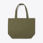 Tote bag en toile recyclée 240 g/m² vert - vue de face - Vert