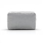 Trousse de toilette en toile recyclée non teintée Aware™ gris, vue de face - Grau