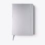 Carnet A5 classique argent, vue de face - Argent