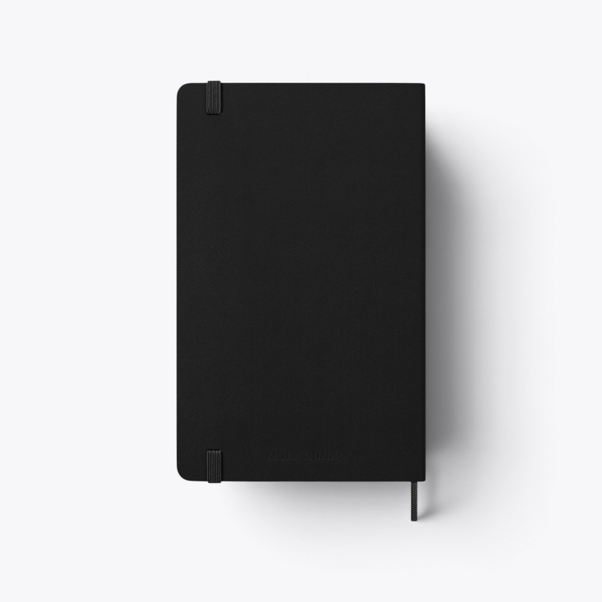 Agenda Moleskine noir fermé, vue arrière