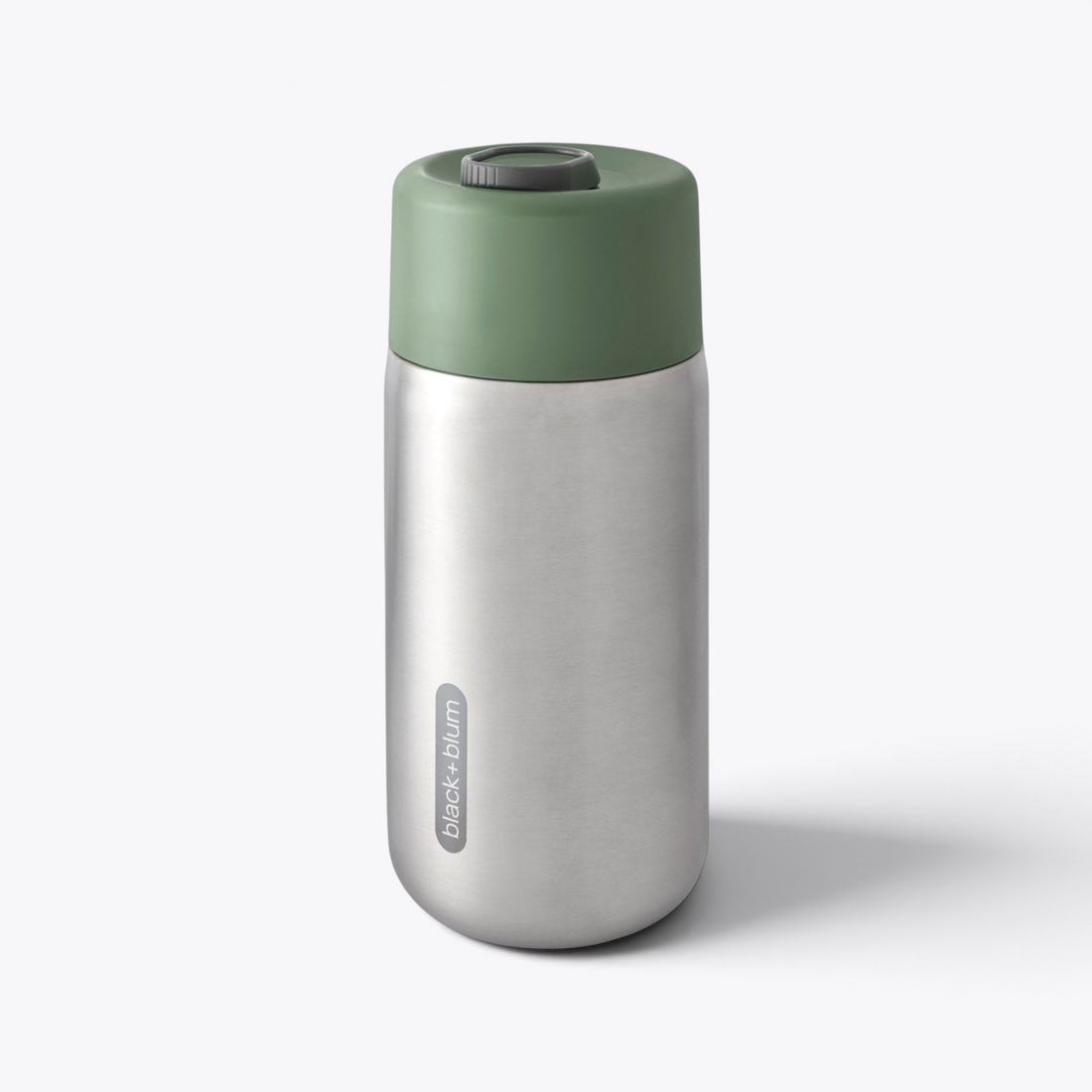 Gobelet isotherme Black+Blum vert, vue trois quarts
