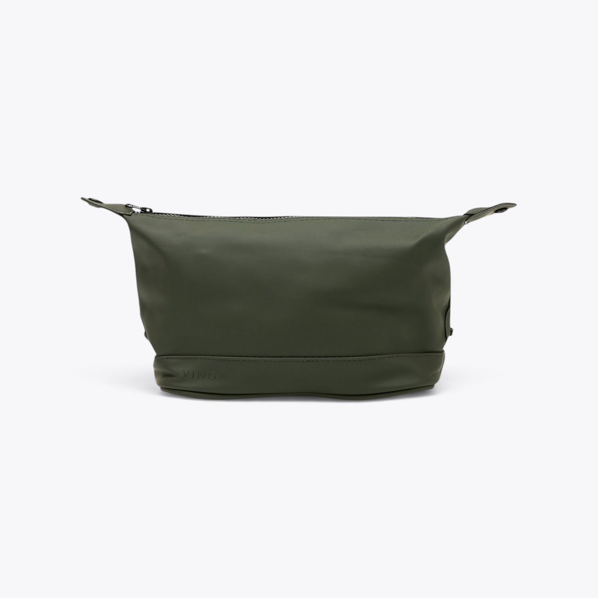 Trousse de toilette imperméable kaki, vue arrière