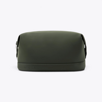 Trousse de toilette imperméable kaki, vue de face