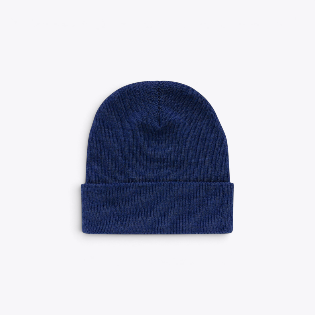 Bonnet unisexe bleu marine, vue de face