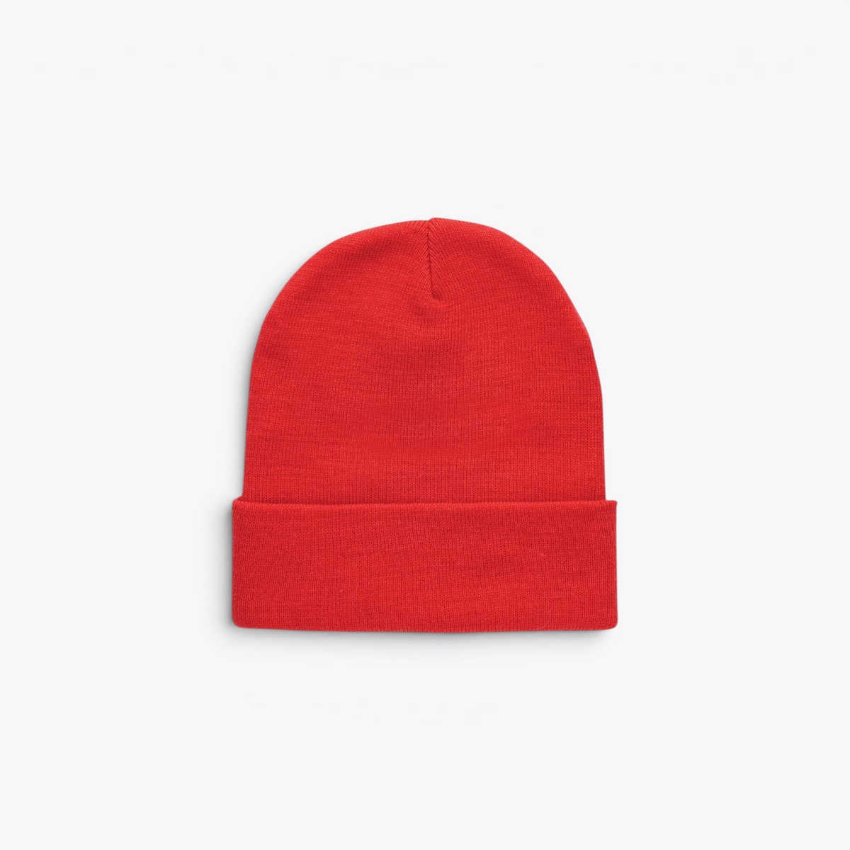Bonnet unisexe rouge, vue de face