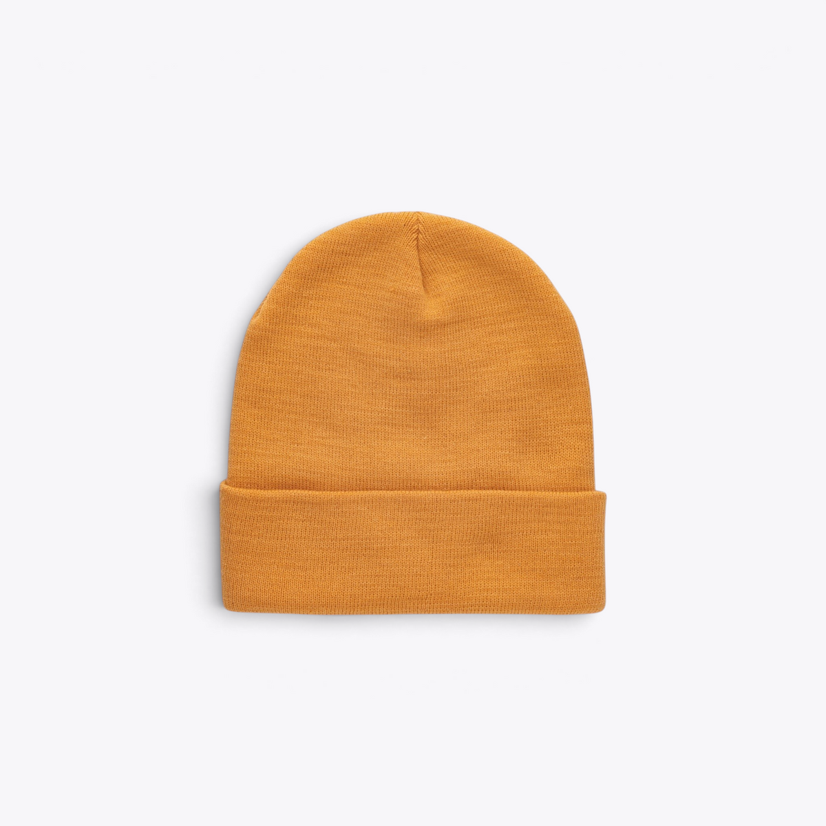 Bonnet unisexe jaune, vue de face