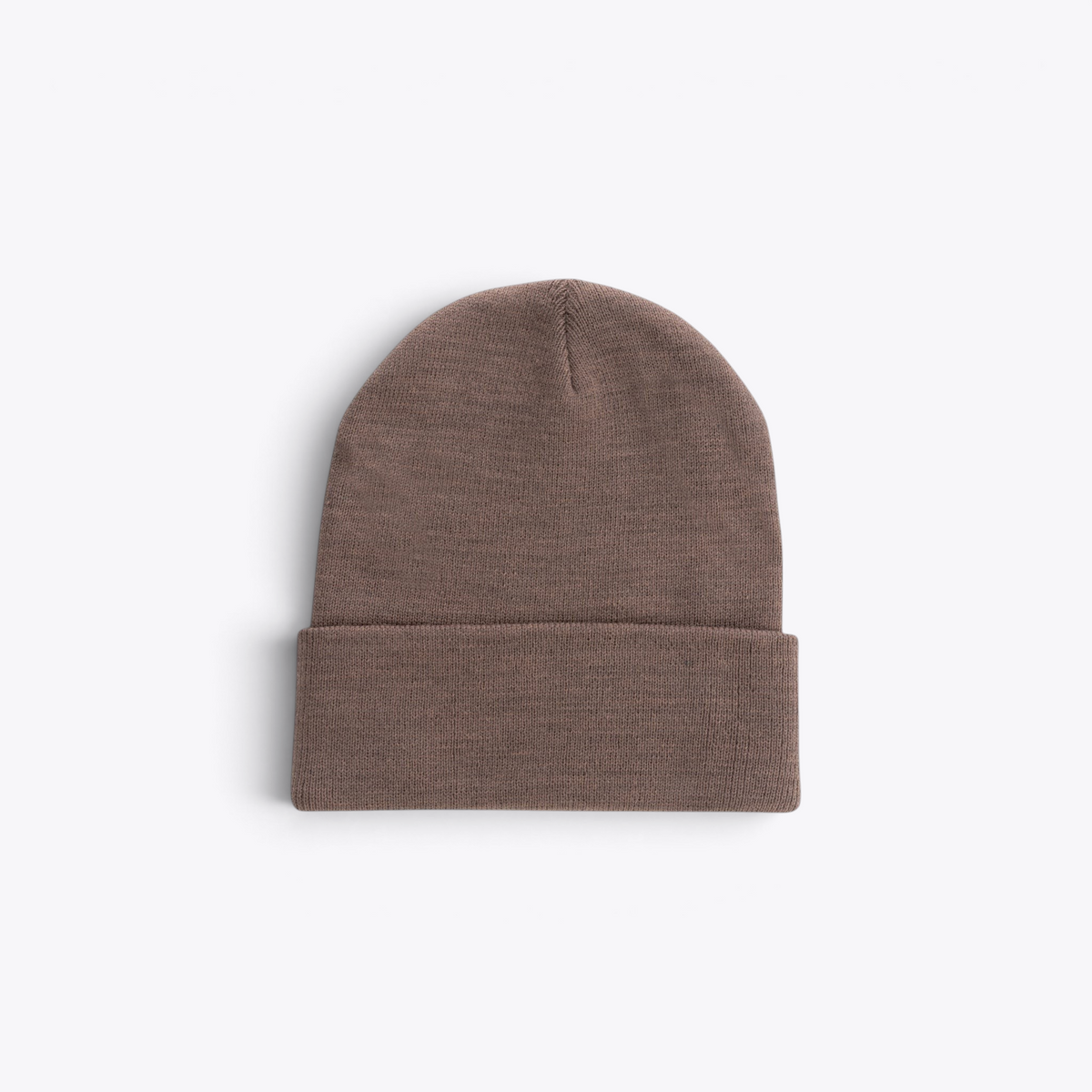 Bonnet unisexe marron, vue de face