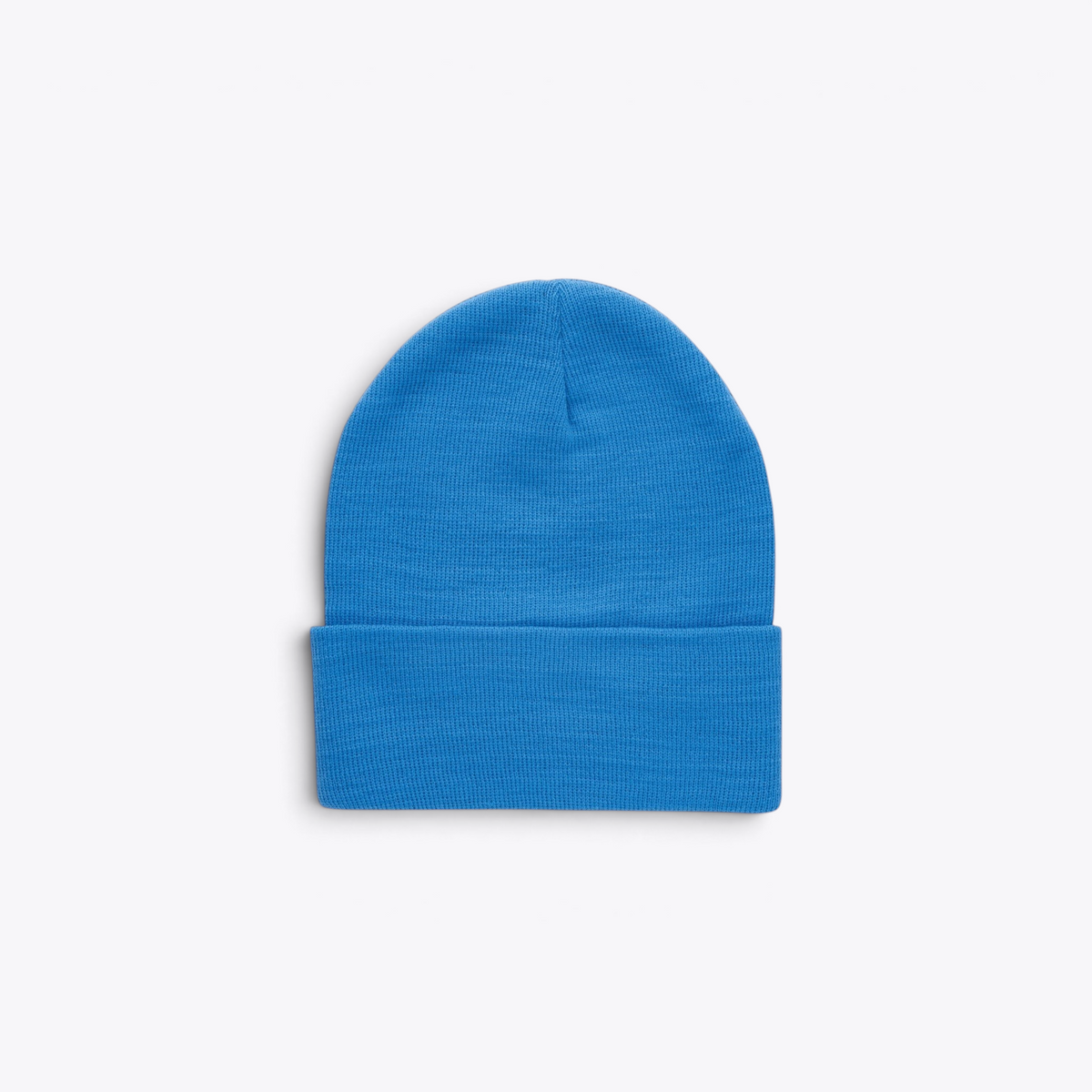 Bonnet unisexe bleu, vue de face