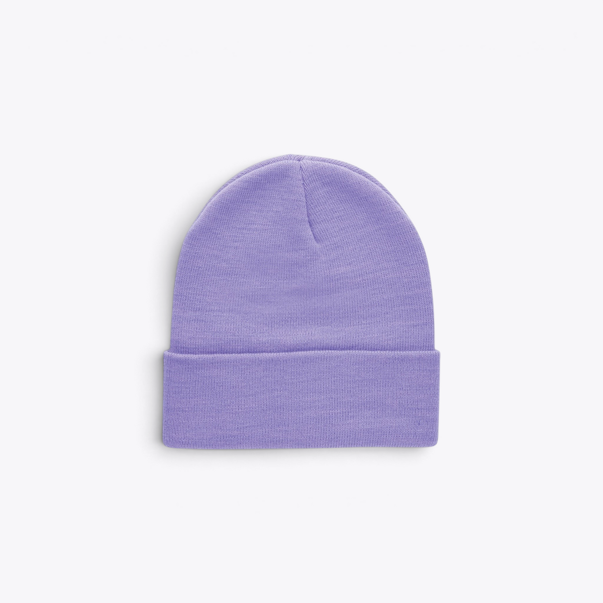 Bonnet unisexe violet, vue de face