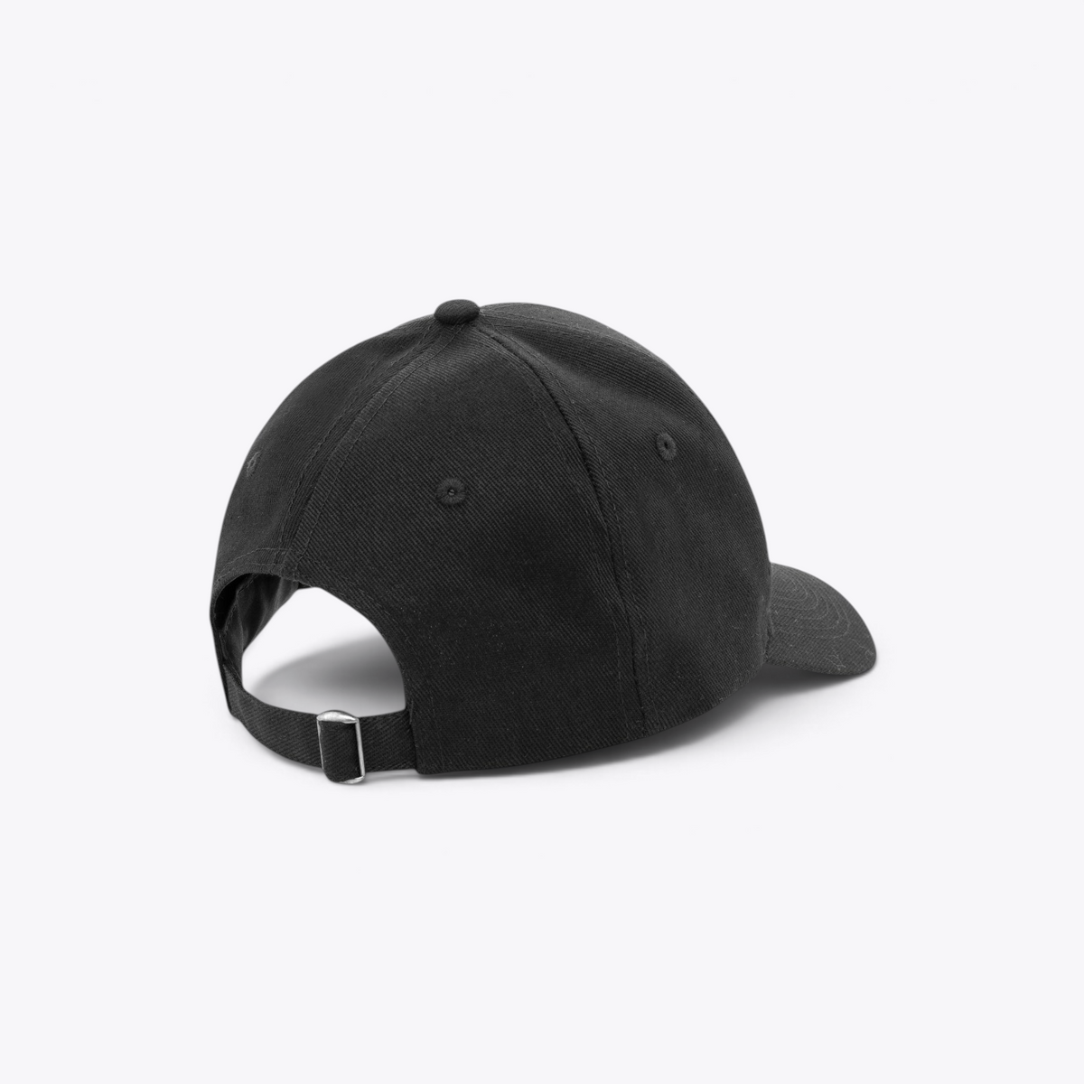 Casquette noire, vue arrière trois quarts