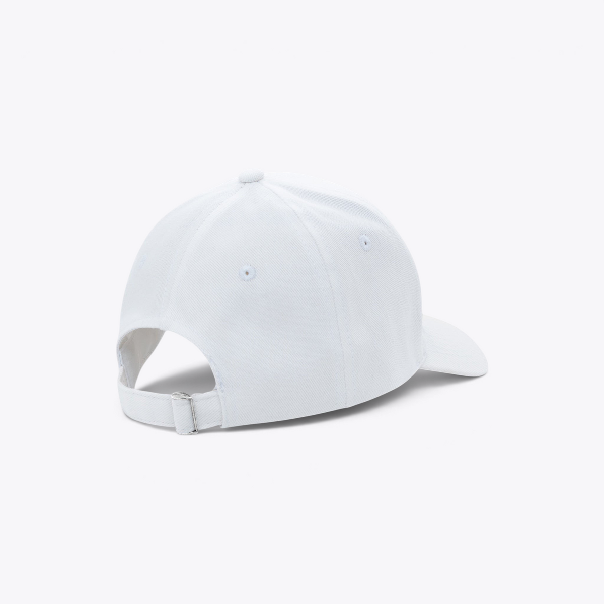 Casquette blanche, vue arrière trois quarts