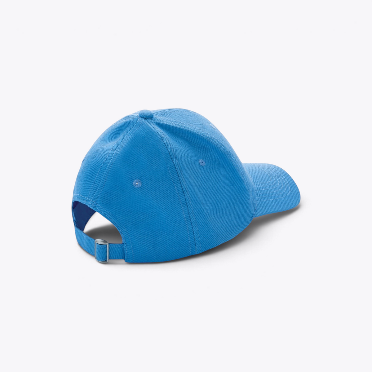 Casquette bleue, vue arrière trois quarts