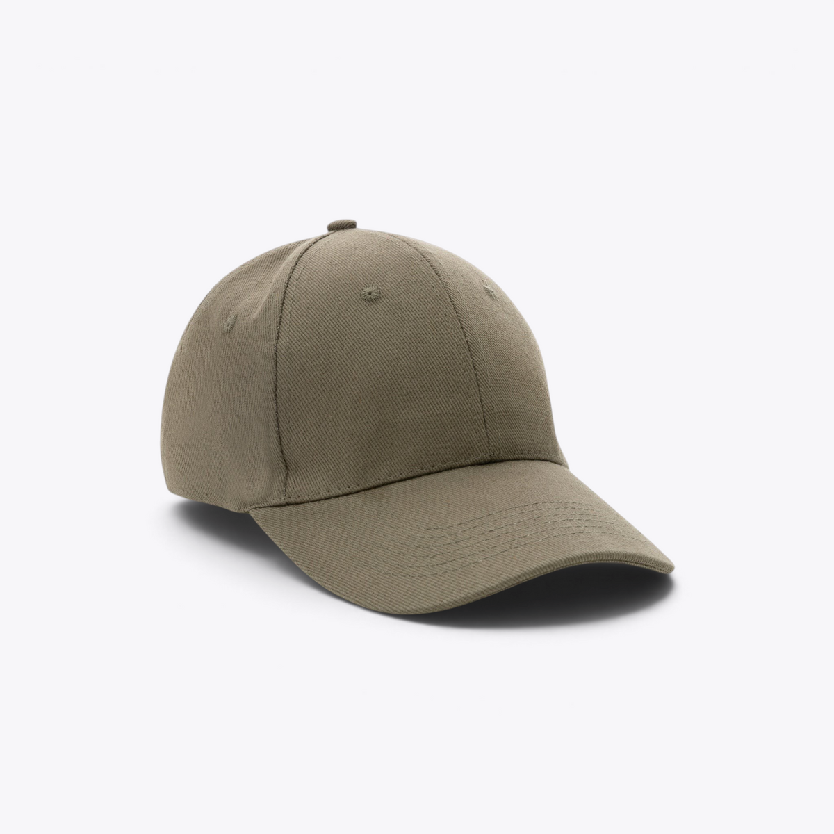 Casquette kaki, vue avant trois quarts