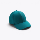 Casquette bleu sarcelle, vue avant trois quarts