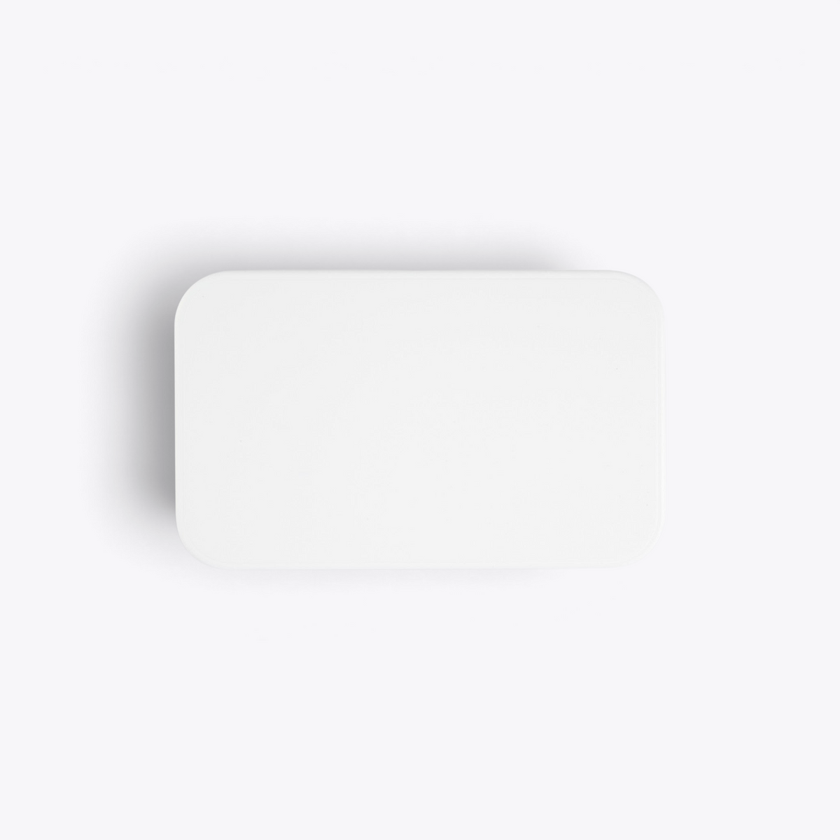 Couvercle blanc de la lunchbox Bento double, vue de dessus