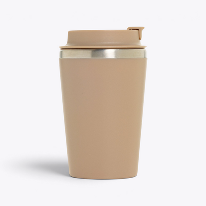 Mug isotherme Java grège, vue arrière