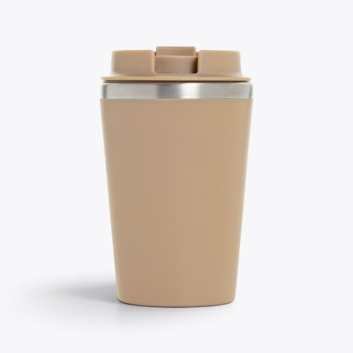 Mug isotherme Java grège, vue de profil
