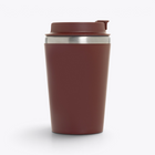 Mug isotherme 350 ml en acier recyclé rouge, vue arrière