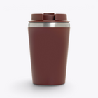 Mug isotherme 350 ml en acier recyclé rouge, vue de profil