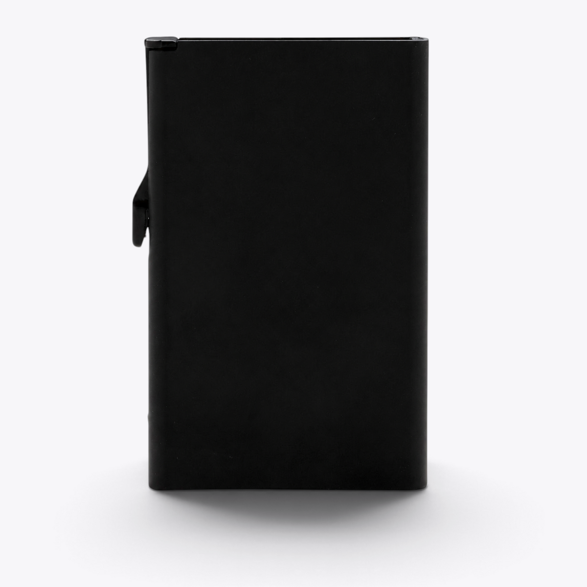 Porte-cartes noir avec levier latéral, vue arrière