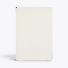 Carnet de notes blanc avec porte-stylo, vue arrière