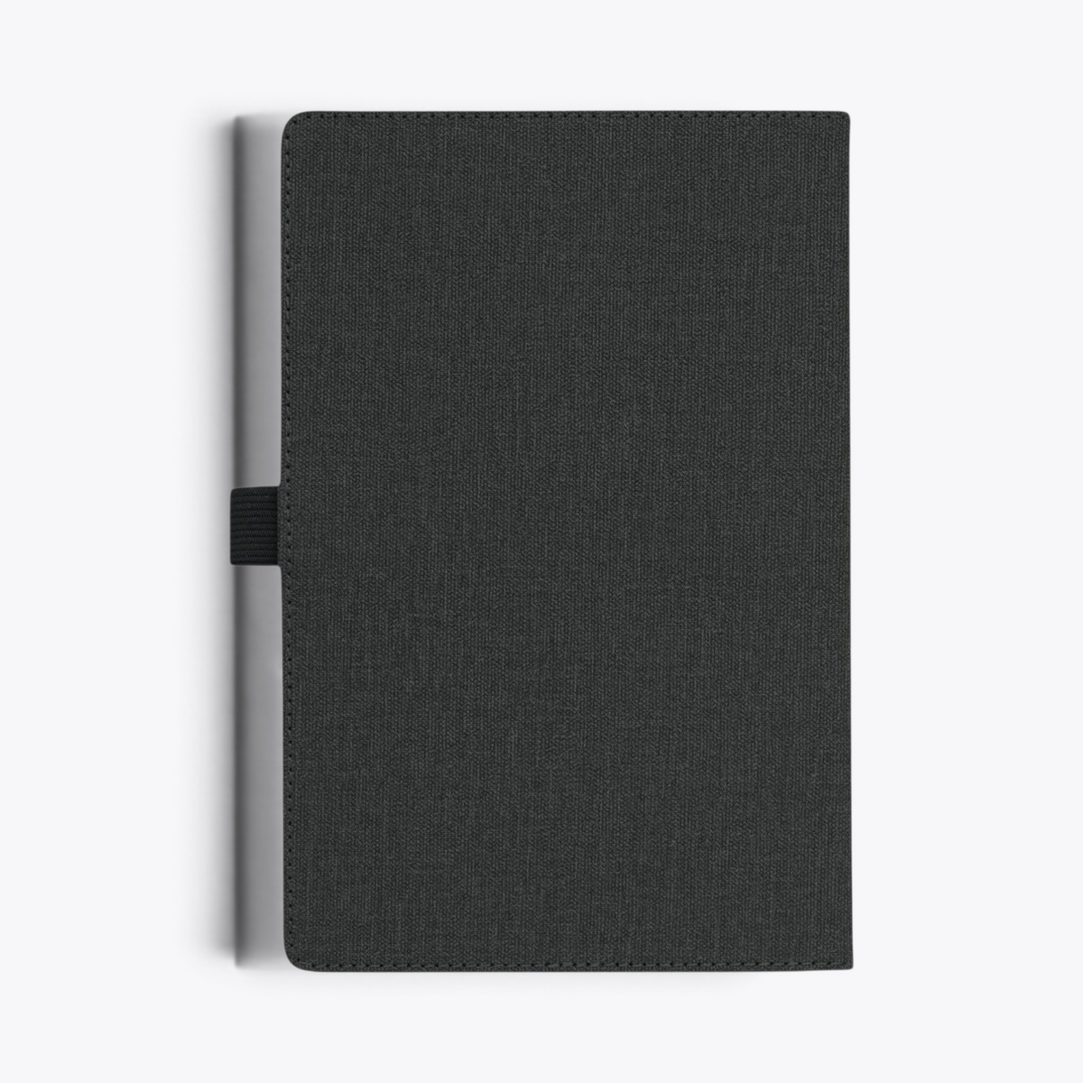 Carnet de notes avec poche frontale noir, vue arrière
