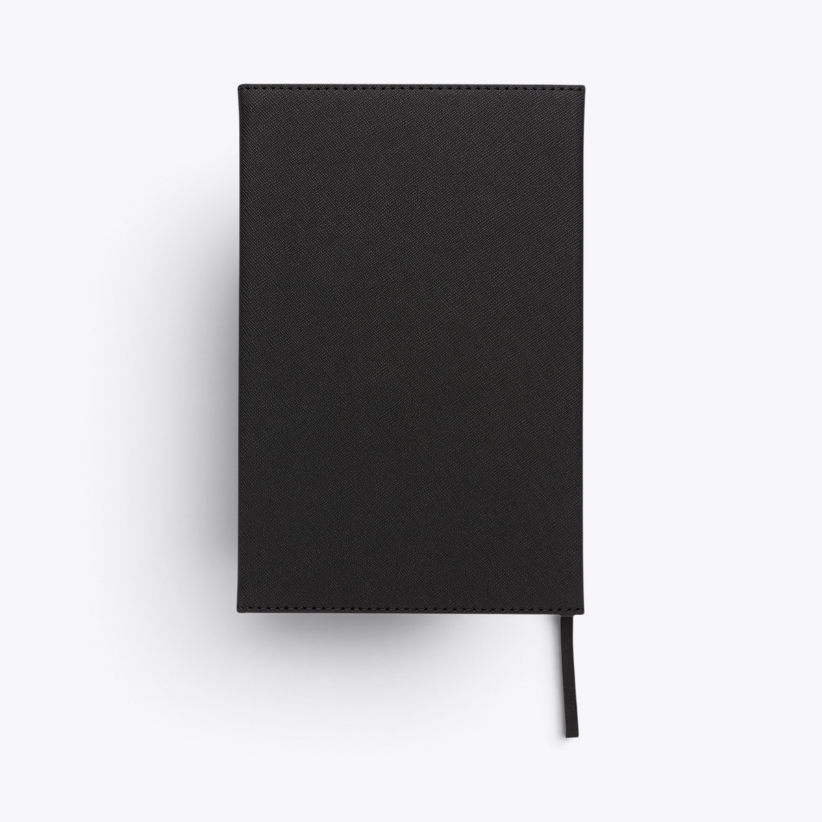 Carnet Swiss Peak noir fermé, vue arrière