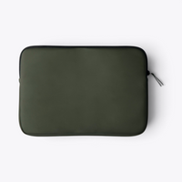 Pochette d’ordinateur kaki, vue arrière