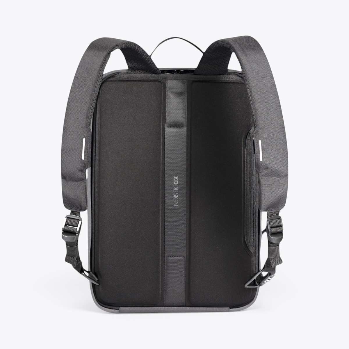Bobby Bizz 2.0 sac à dos et sacoche antivol noir, vue avec ordinateur