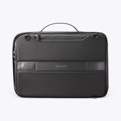 Bobby Bizz 2.0 sac à dos et sacoche antivol noir, vue arrière en mode sacoche