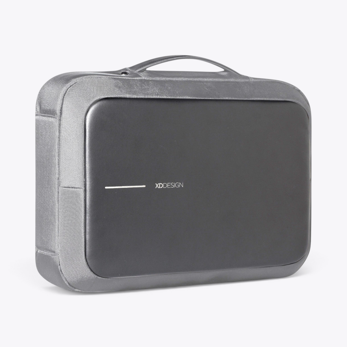 Bobby Bizz 2.0 sac à dos et sacoche antivol gris, vue en mode sacoche
