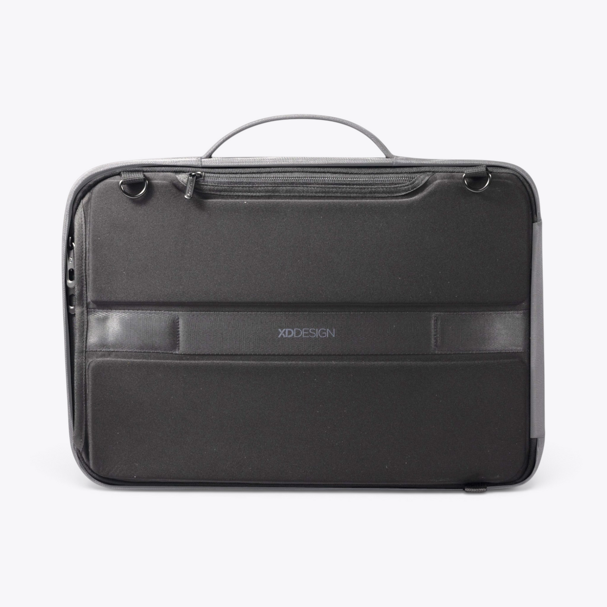 Bobby Bizz 2.0 sac à dos et sacoche antivol gris, vue arrière en mode sacoche