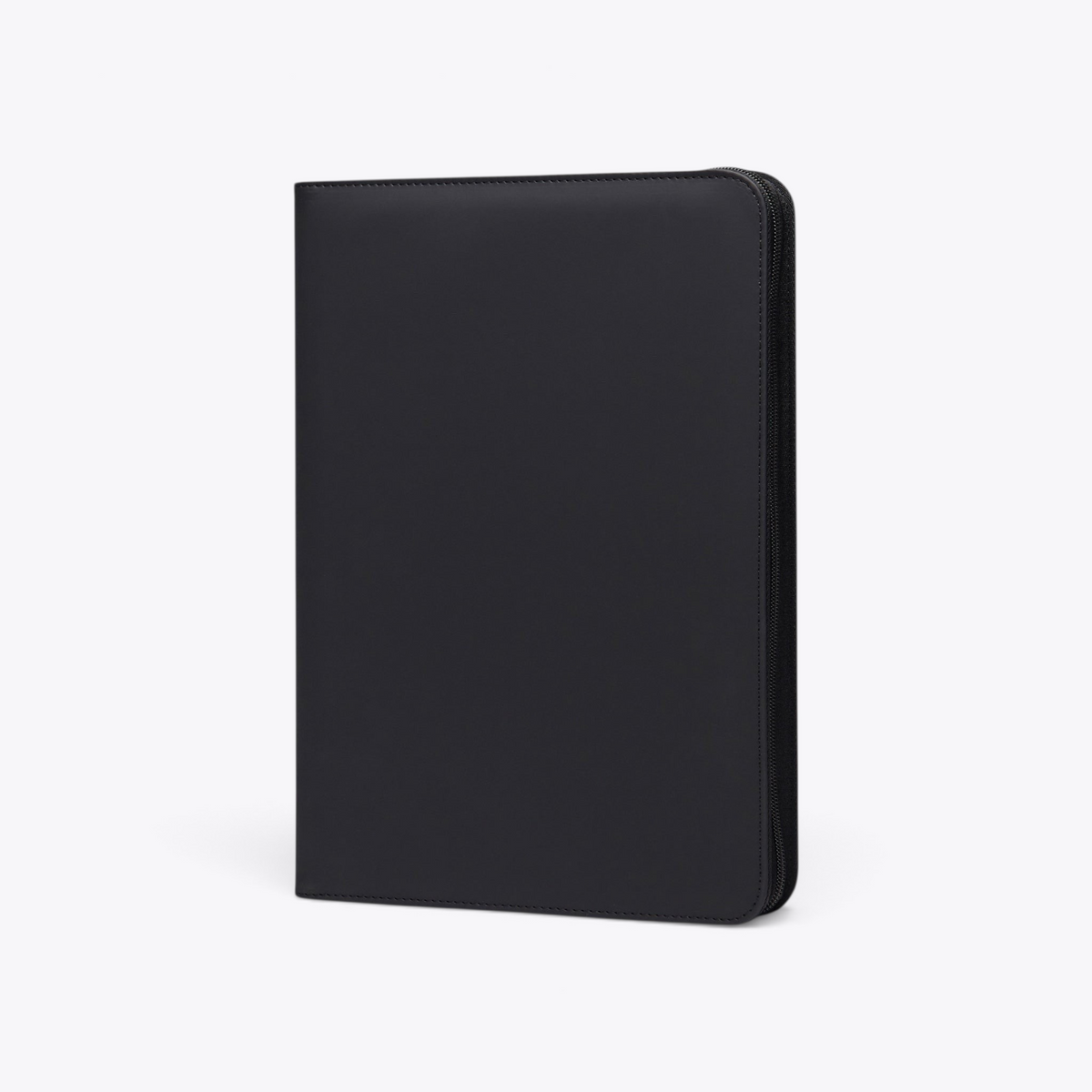 TODAY MERCH black zippered portfolio for professionals, ideal for documents and business cards.