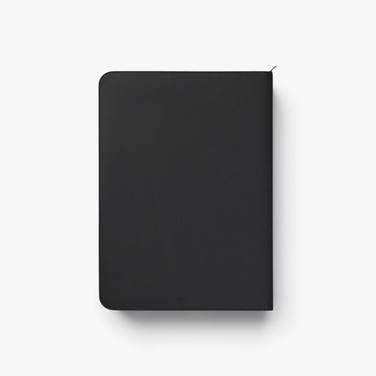 Conférencier A4 zippé noir, vue de dos