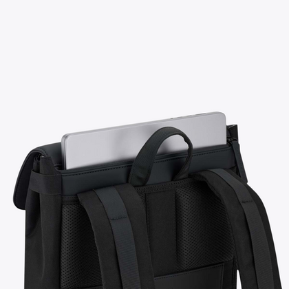 Fyn Kapten & Son noir — détail du compartiment ordinateur