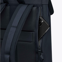 Fyn Kapten & Son bleu marine — détail de la poche antivol