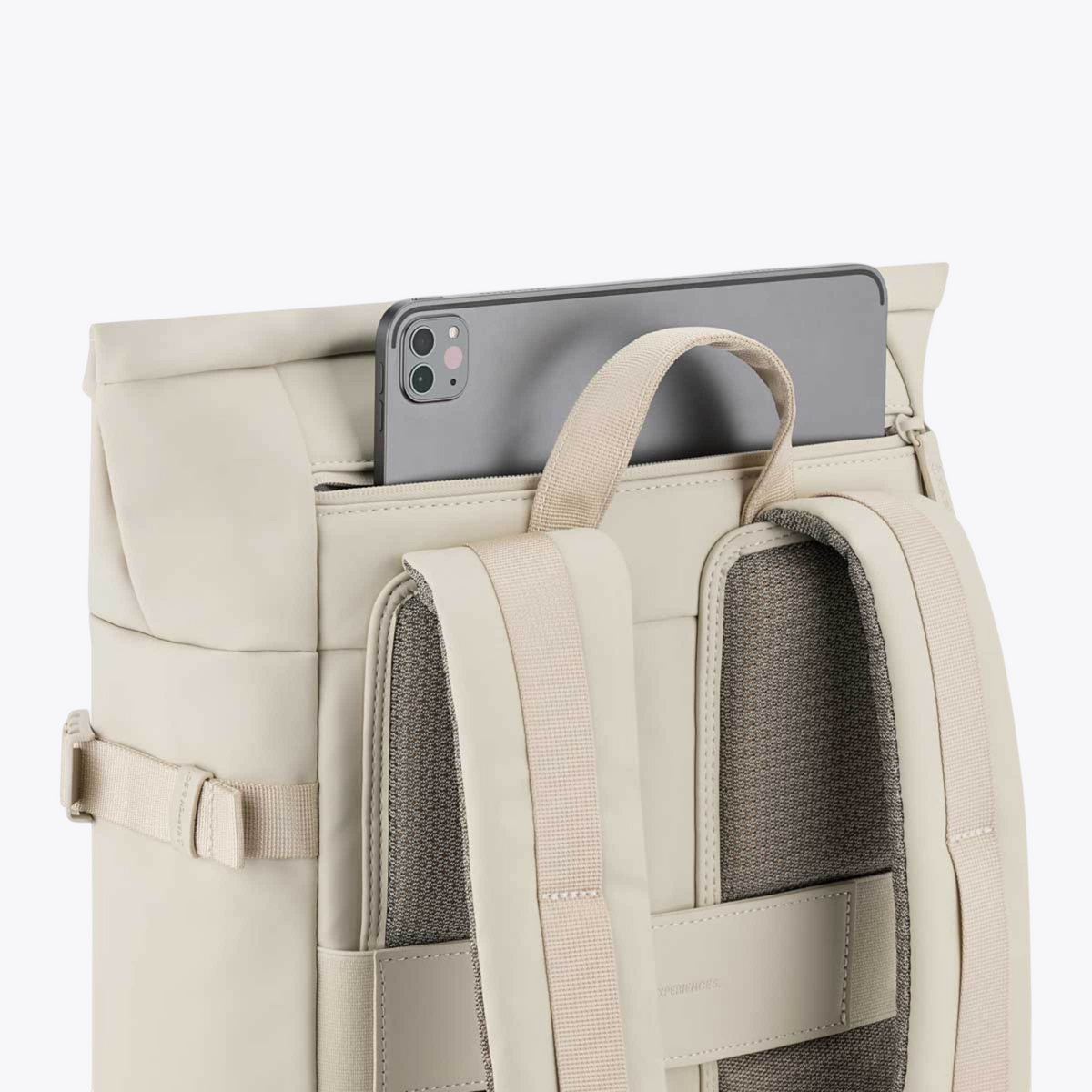 Helsinki Kapten & Son sandstone — détail du compartiment ordinateur