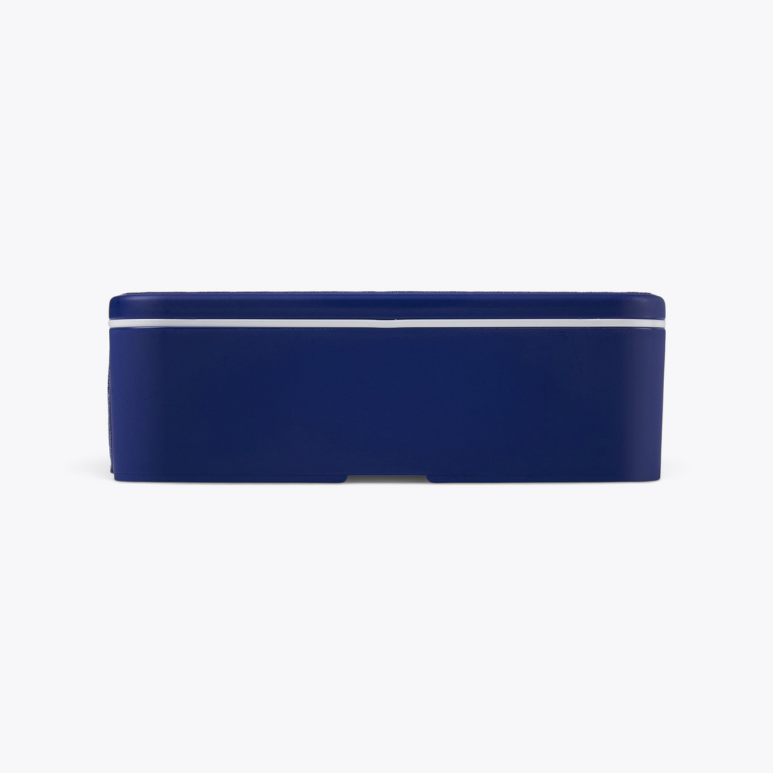 Lunchbox Bento Bloc Simple bleue fermée, vue de profil