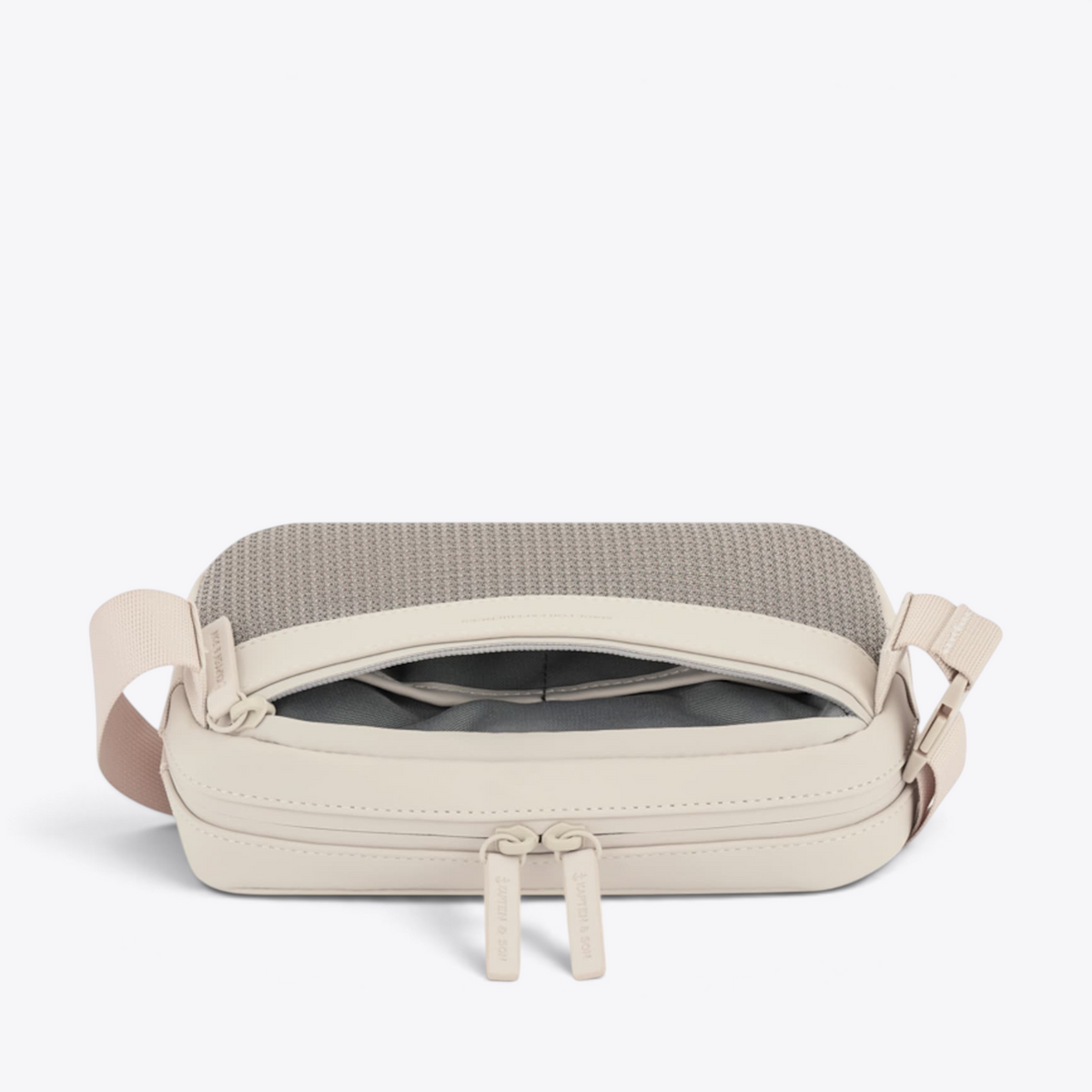 Bergen Pro Crossbody Kapten & Son sandstone — intérieur vu du dessus