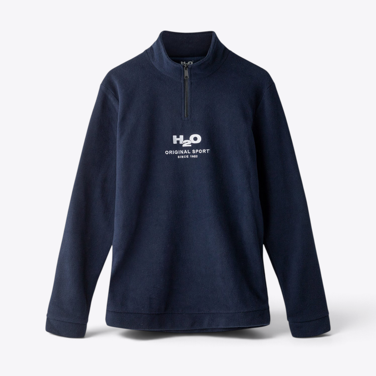Polaire demi-zip Blåvand H2O marine, vue de face