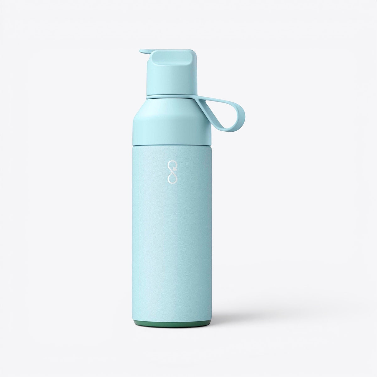 Bouteille 3-en-1 Ocean Bottle bleu clair, vue de face
