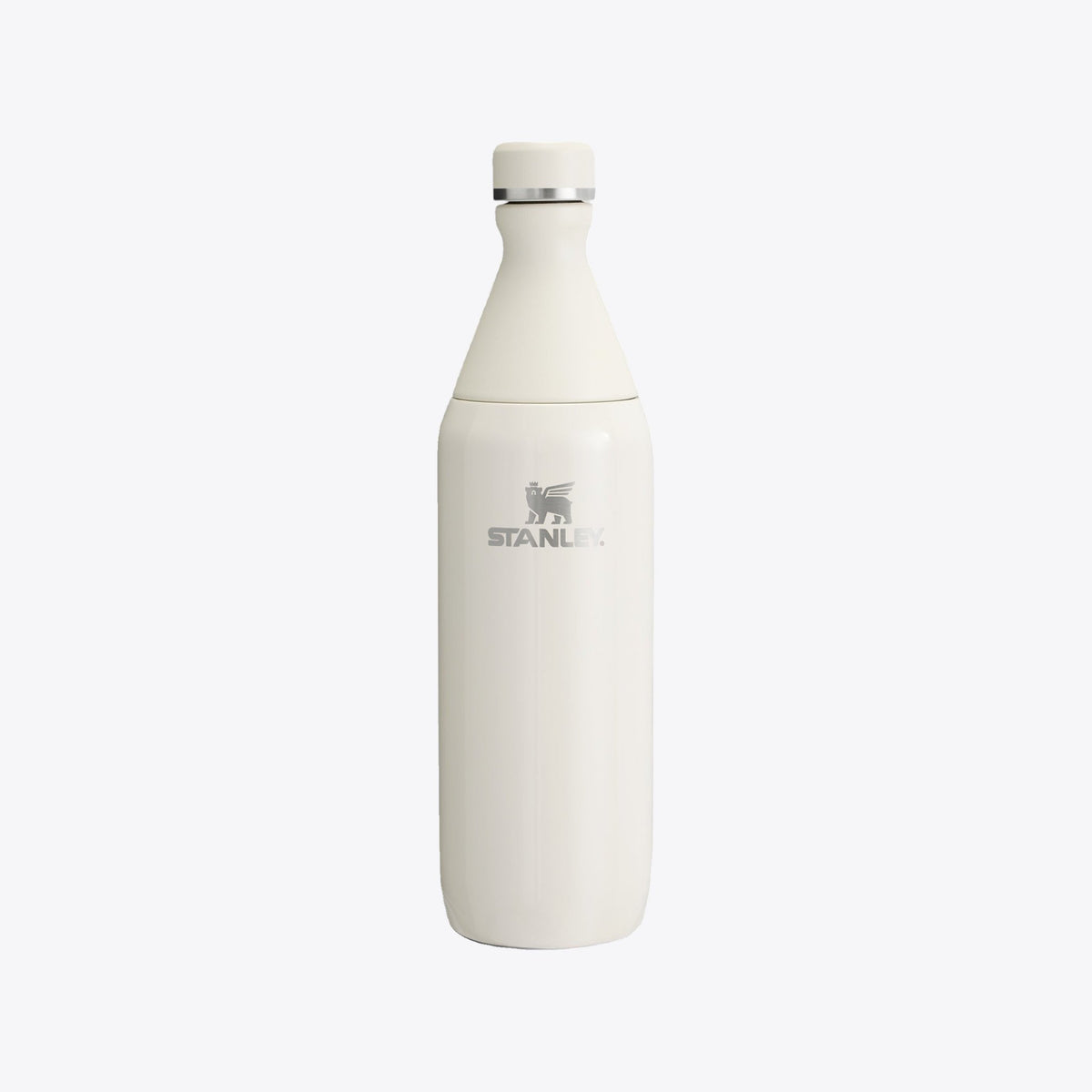 Bouteille isotherme Stanley blanc cassé, vue de face