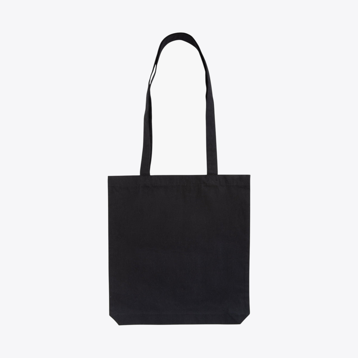 Tote bag noir, vue de face