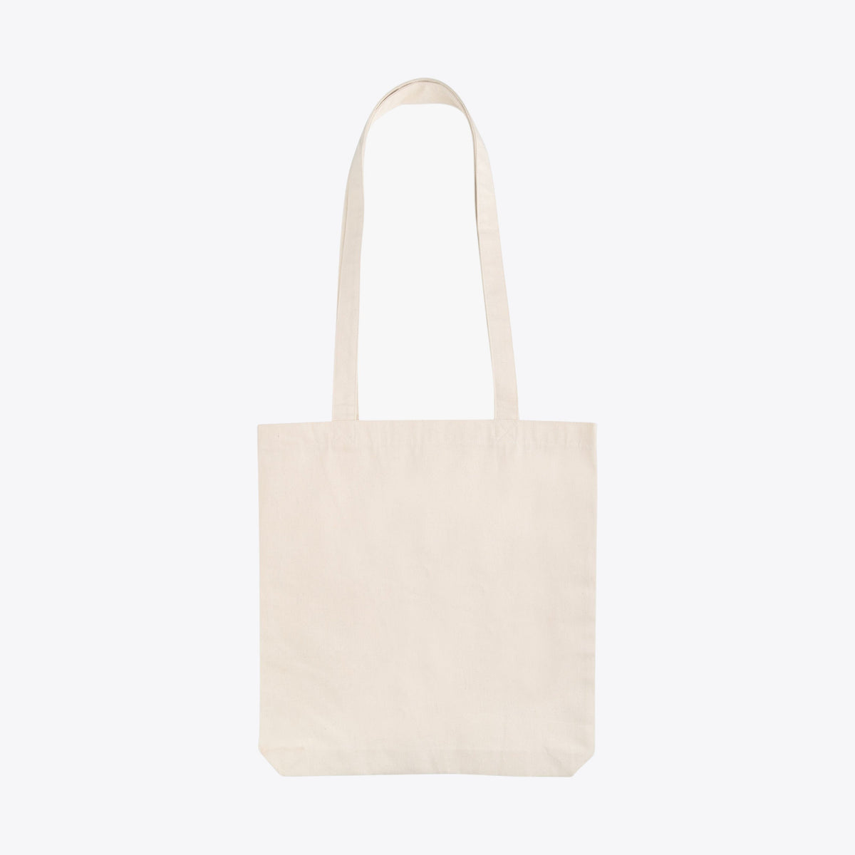 Tote bag en coton recyclé blanc cassé, vue de face