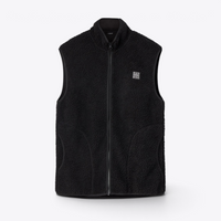 Gilet polaire sans manches Langli H2O noir, vue de face