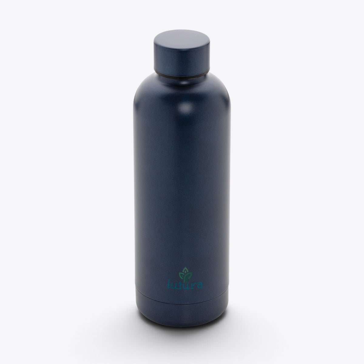 Bouteille isotherme inox recyclé 500 ml bleu — exemple de personnalisation