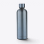 Bouteille isotherme inox recyclé 500 ml bleu clair - vue de face - Bleu clair