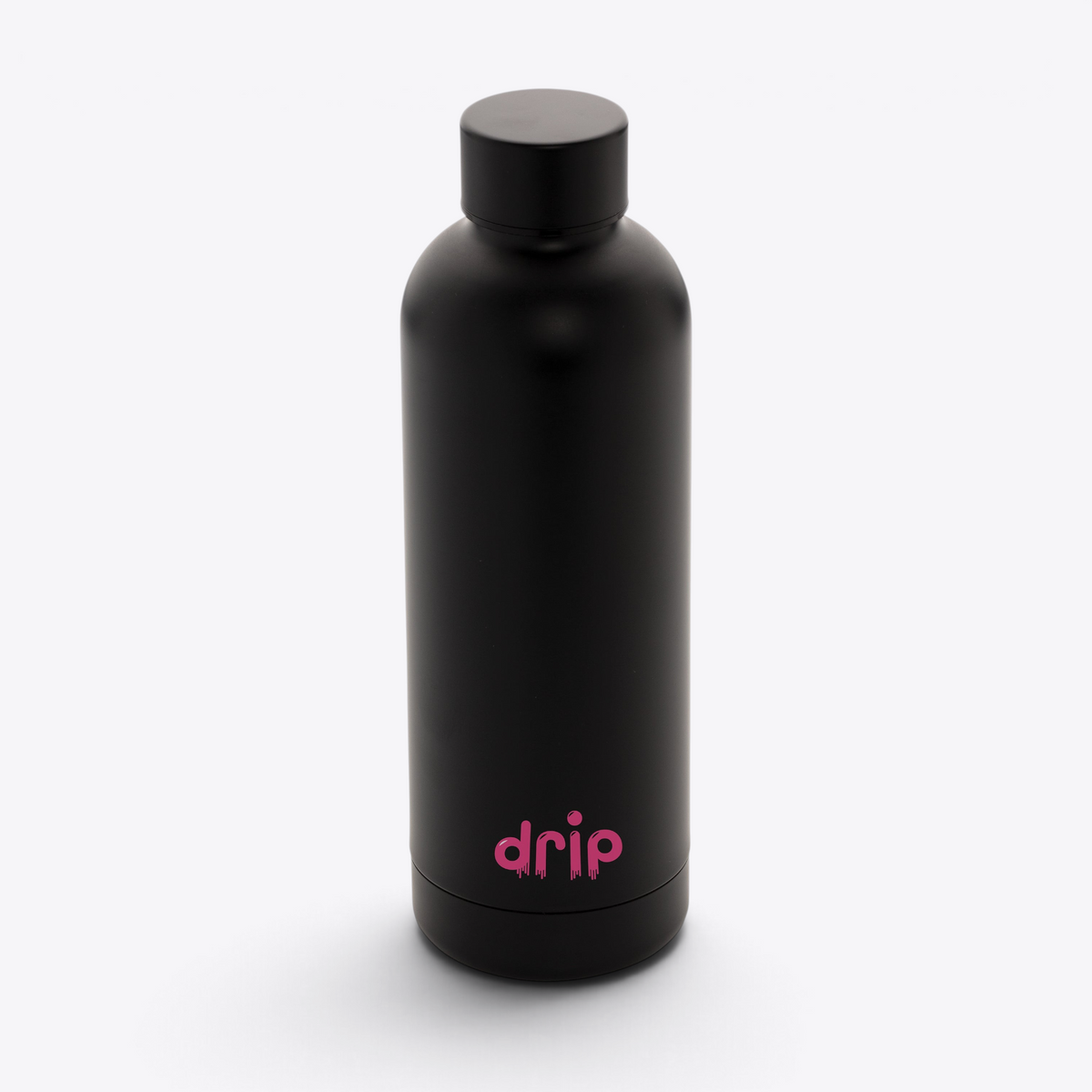 Bouteille isotherme inox recyclé 500 ml noir — exemple de personnalisation