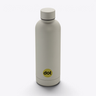 Bouteille isotherme inox recyclé 500 ml argent — exemple de personnalisation