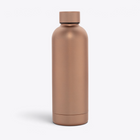 Bouteille isotherme inox recyclé 500 ml marron — vue de face